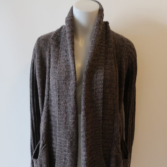 LINE. NO CLOSE ASYMMETRIC CARDIGAN SWEATER XS * - Picture 4 of 12